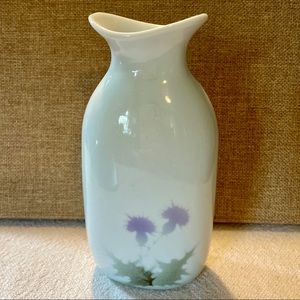 Vintage Scottish Highbank Porcelain Lochgilphead Thistle Vase